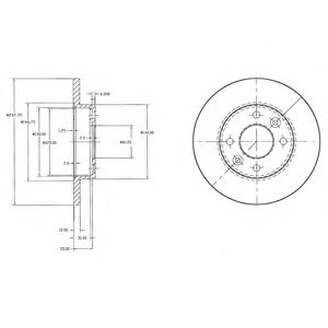 Тормозной диск DELPHI BG2217
