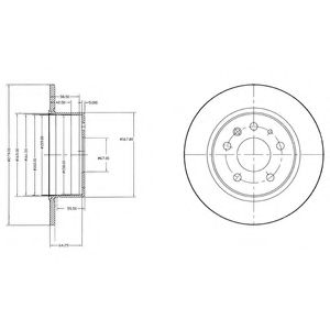 Тормозной диск DELPHI BG2240
