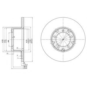 Гальмівний диск DELPHI BG2265