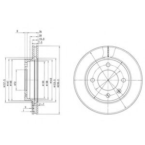 Тормозной диск DELPHI BG2273