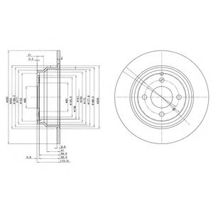 Тормозной диск DELPHI BG2721