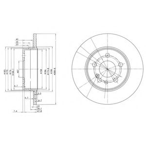 Тормозной диск DELPHI BG2738