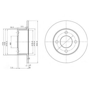 Тормозной диск DELPHI BG2747