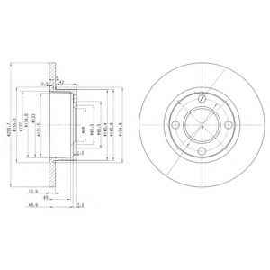 Тормозной диск DELPHI BG2752