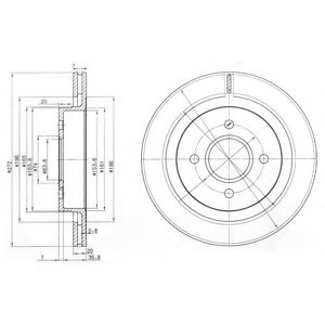 Тормозной диск DELPHI BG2758