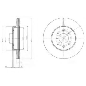 Тормозной диск DELPHI BG2759