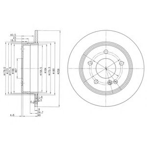 Гальмівний диск DELPHI BG2761