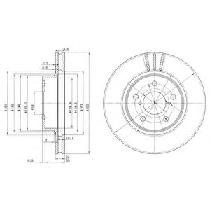 Гальмівний диск DELPHI BG2767