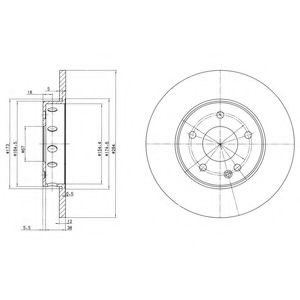 Тормозной диск DELPHI BG2769