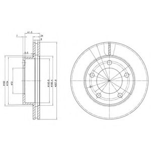 Тормозной диск DELPHI BG2779