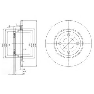 Тормозной диск DELPHI BG2783