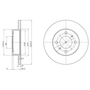 Гальмівний диск DELPHI BG2809