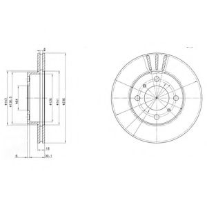 Тормозной диск DELPHI BG2810