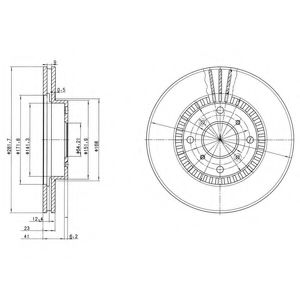 Гальмівний диск DELPHI BG2815
