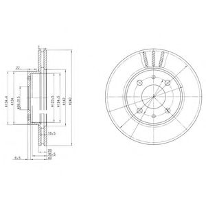 Тормозной диск DELPHI BG2330
