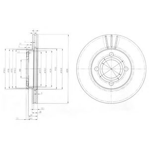 Тормозной диск DELPHI BG2333