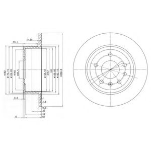 Тормозной диск DELPHI BG2381