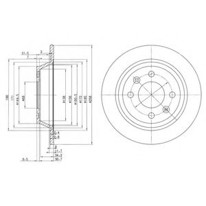 Гальмівний диск DELPHI BG2420