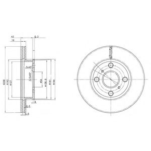 Тормозной диск DELPHI BG2424