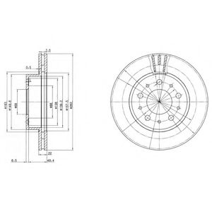 Тормозной диск DELPHI BG2425