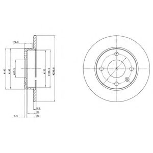 Тормозной диск DELPHI BG2439