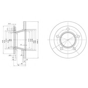 Гальмівний диск DELPHI BG2494