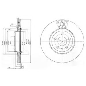 Тормозной диск DELPHI BG2512