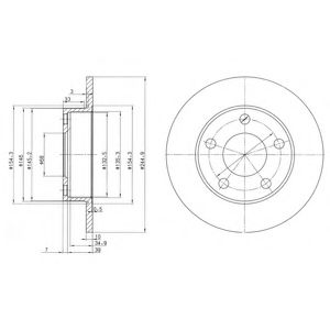 Тормозной диск DELPHI BG2520