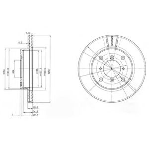 Тормозной диск DELPHI BG2583