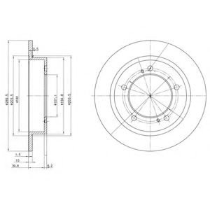 Тормозной диск DELPHI BG2584