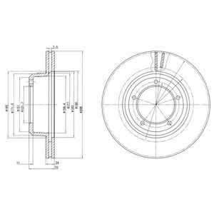 Тормозной диск DELPHI BG2612