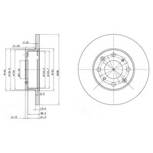 Тормозной диск DELPHI BG2616