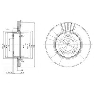 Тормозной диск DELPHI BG2623