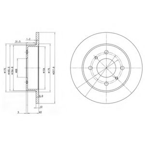 Гальмівний диск DELPHI BG2633
