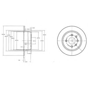 Гальмівний диск DELPHI BG2635