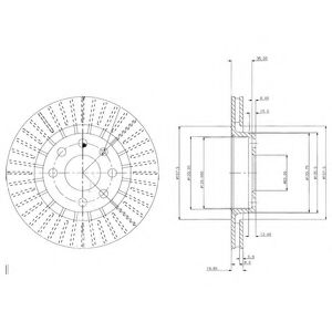 Гальмівний диск DELPHI BG2636