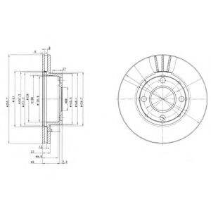 Тормозной диск DELPHI BG2668