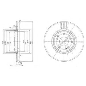 Тормозной диск DELPHI BG2675