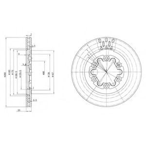 Гальмівний диск DELPHI BG2678