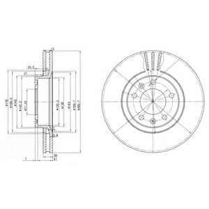 Тормозной диск DELPHI BG2688