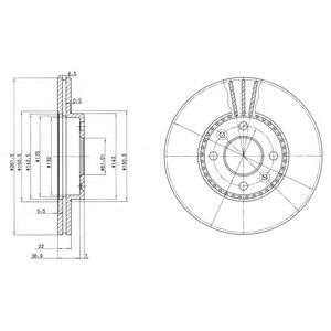 Тормозной диск DELPHI BG2693
