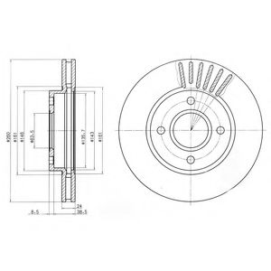 Гальмівний диск DELPHI BG2699