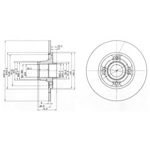 Гальмівний диск DELPHI BG2702