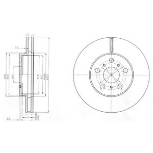 Гальмівний диск DELPHI BG2711