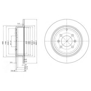 Тормозной диск DELPHI BG2873