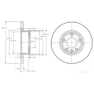 Гальмівний диск DELPHI BG2898