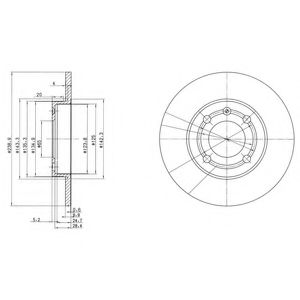 Гальмівний диск DELPHI BG2911