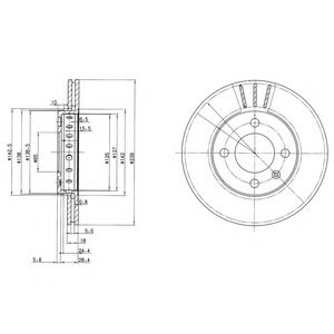 Тормозной диск DELPHI BG2982