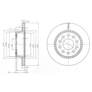 Гальмівний диск DELPHI BG3029