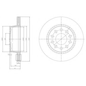 Тормозной диск DELPHI BG3031